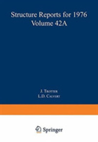 Metals and Inorganic Sections (Structure Reports a) （Reprint）