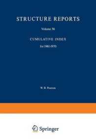 Structure Reports : Volume 36: Cumulative Index for 1961-1970 (Structure Reports a)