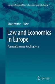 Law and Economics in Europe : Foundations and Applications (Economic Analysis of Law in European Legal Scholarship)