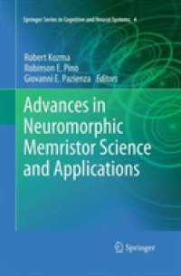Advances in Neuromorphic Memristor Science and Applications (Springer Series in Cognitive and Neural Systems)