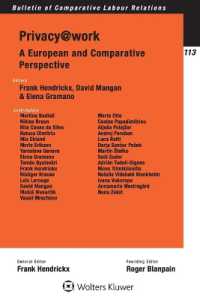 職場におけるプライバシー：欧州法・比較法の視点<br>Privacy@work : A European and Comparative Perspective (Information Law)