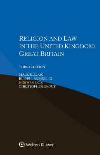英国における宗教と法（第３版）<br>Religion and Law in the United Kingdom (3) （3RD）