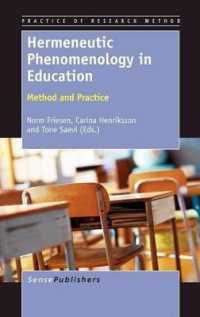 Hermeneutic Phenomenology in Education : Method and Practice (Practice of Research Method)