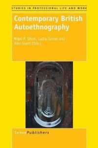 Contemporary British Autoethnography (Studies in Professional Life and Work)