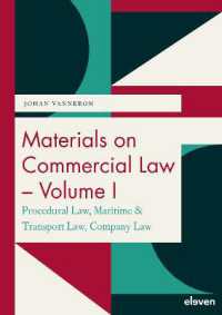 Materials on Commercial Law - Volume I : Procedural Law, Maritime & Transport Law, Company Law