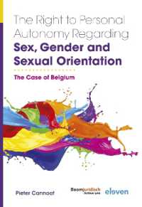 The Right to Personal Autonomy Regarding Sex, Gender and Sexual Orientation : The Case of Belgium