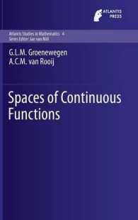 Spaces of Continuous Functions (Atlantis Studies in Mathematics)