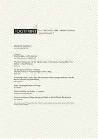 Footprint 19 - Delft Architecture Theory Journal. Spaces of Conflict