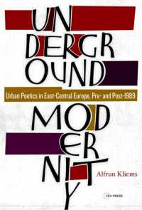 Underground Modernity : Urban Poetics in East-Central Europe, Pre- and Post-1989 (Leipzig Studies on the History and Culture of East-central Europe - Ceu Press)