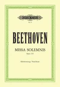 Missa solemnis für 4 Solostimmen, Chor und Orchester D-Dur op. 123, Klavierauszug （2001. 132 S. 272 mm）