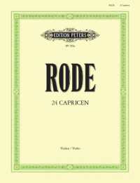 24 Caprices für Violine solo -in Form von Etüden- （2001. 56 S. 303 mm）