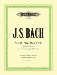 Konzert für Violine, Streicher und Basso continuo g-moll, für Violine und Klavier （2001. 28 S. 303 mm）
