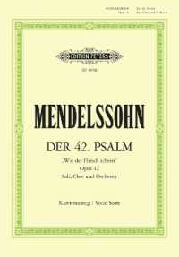 Der 42. Psalm 'Wie der Hirsch schreit' op. 42 (1837) (Kantate) : Soli, Chor und Orchester （2001. 52 S. 272 mm）