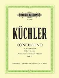 Concertino im Stil von Vivaldi D-Dur op. 15, für Violine und Klavier, Klavierpartitur und Violinstimme : Schülerkonzert (1. und 3. Lage) （2008. 7 S. Noten, 1 Beil. 30,5 cm）