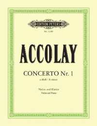 Concertino Nr.1 in a-Moll, Violine und Klavier, Violinenstimme u. Klavierpartitur （2011. Noten, 1 Beil. 69 mm）