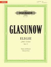 Elegie g-Moll op.44, für Viola und Klavier （2011. Noten. 302 mm）