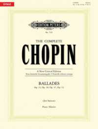 Complete Chopin: Ballades -- Sheet music (English Language Edition)