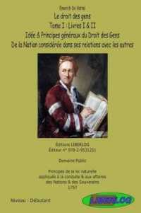 LE DROIT DES GENS  LIVRE 1 - DE LA NATION (DROIT)