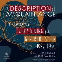 A Description of Acquaintance : The Letters of Laura Riding and Gertrude Stein, 1927-1930