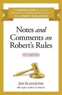 Notes and Comments on Robert's Rules, Fifth Edition