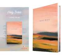 NLT Large Print Slimline Reference Bible (Hardcover, Pink Landscape, Red Letter)