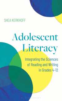 青少年のリテラシー：中等教育における読み書きの科学の解釈<br>Adolescent Literacy : Integrating the Sciences of Reading and Writing in Grades 4-12