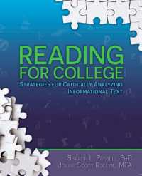 Reading for College : Strategies for Critically Analyzing Informational Text