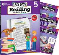 180 Days™: Reading 2nd Ed, Writing, Spelling, & Language Grade 5: 4-Book Set : Practice, Assess, Diagnose (180 Days of Practice)