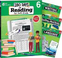 180 Days™: Reading 2nd Ed, Writing, Spelling, & Language Grade 6: 4-Book Set : Practice, Assess, Diagnose