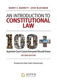 An Introduction to Constitutional Law : 100 Supreme Court Cases Everyone Should Know （2ND）