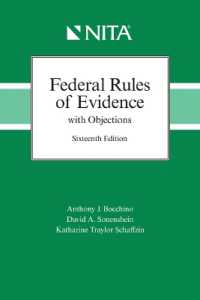 Federal Rules of Evidence with Objections (Nita) （16TH Spiral）