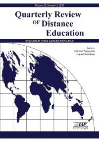 Quarterly Review of Distance Education Vol 24 Issue 2 (Quarterly Review of Distance Education Journal)