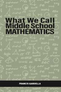 What We Call Middle School Mathematics