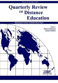 Quarterly Review of Distance Education Vol 24 Issue 4 (Quarterly Review of Distance Education Journal)
