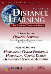 Distance Learning Vol 21 Issue 3 (Distance Learning Journal)