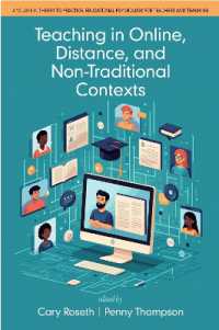 Teaching in Online, Distance, and Non-Traditional Contexts (Theory to Practice: Educational Psychology for Teachers and Teaching)