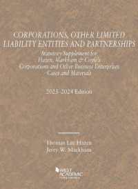 Corporations, Other Limited Liability Entities and Partnerships, Statutory Supplement, 2023-2024 (Selected Statutes)