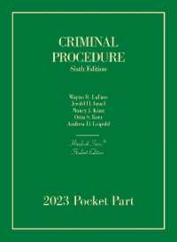Criminal Procedure, Student Edition : 2023 Pocket Part (Hornbook Series) （6TH）
