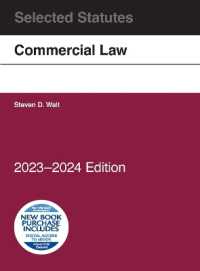 Commercial Law, Selected Statutes, 2023-2024 (Selected Statutes)