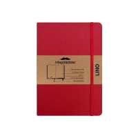 Moustachine Classic Linen Hardcover Classic Red Plain Medium (Moustachine Classic)