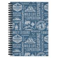 Camping Journal & RV Travel Logbook, Camper Blue : Campsite Caravan Holiday Record & Adventure Travel Notebook （Spiral）