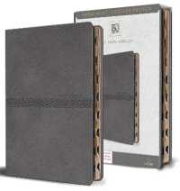 KJV Medium Format Large Print Gray Leathersoft with Index