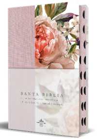 RVR 1960 Tamaño manual Letra gigante Tela con Flores rosadas, Canto pintado e índice / Spanish Bible RVR 1960 Giant Print, Pink Leathersoft with Flowers wi