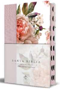 Biblia Reina Valera Revisada 1960 letra súper gigante, tapa dura contela y flores rosada cantos pintados índice/ Spanish Bible RVR 1960Super Giant Print,