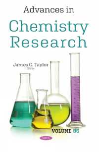 Advances in Chemistry Research. Volume 86 (Advances in Chemistry Research)