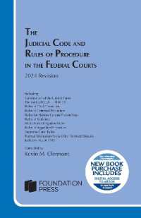 The Judicial Code and Rules of Procedure in the Federal Courts : 2024 Revision (Selected Statutes)