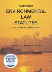 Selected Environmental Law Statutes, 2024-2025 Educational Edition (Selected Statutes)
