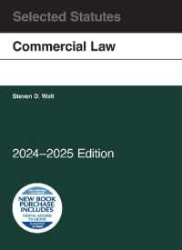 Commercial Law, Selected Statutes, 2024-2025 (Selected Statutes)