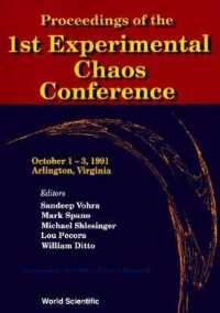 Proceedings of the 1st Experimental Chaos Conference