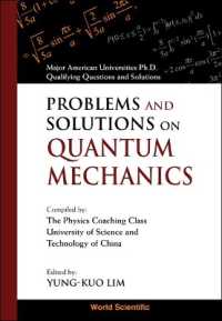 Problems and Solutions on Quantum Mechanics (Major American Universities Ph.d. Qualifying Questions and Solutions - Physics)